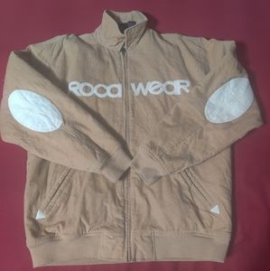 Authentic Vintage Rocawear Corduroy Bomber Jacket Size Large